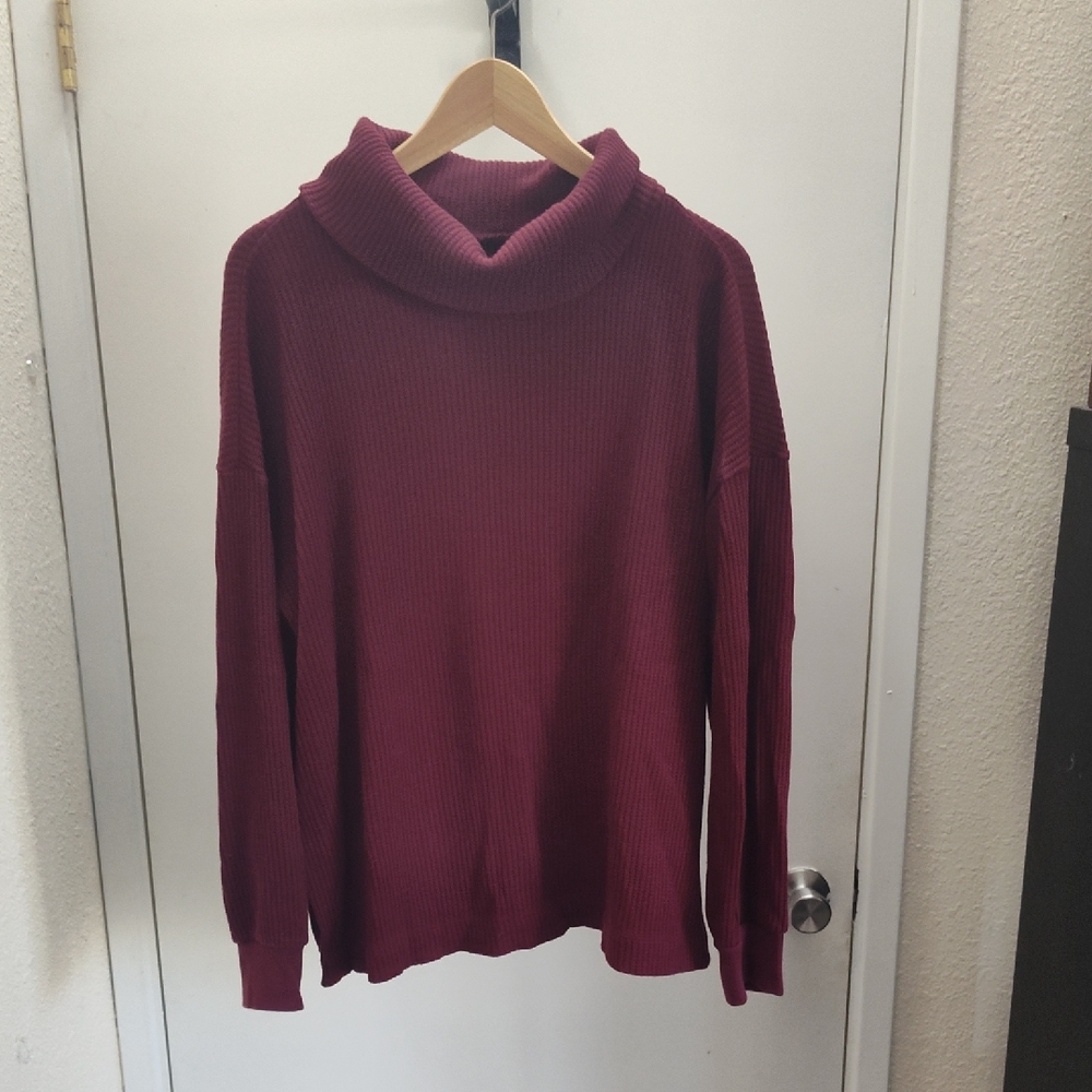 GAP Deep Red Cowl Neck Sweater